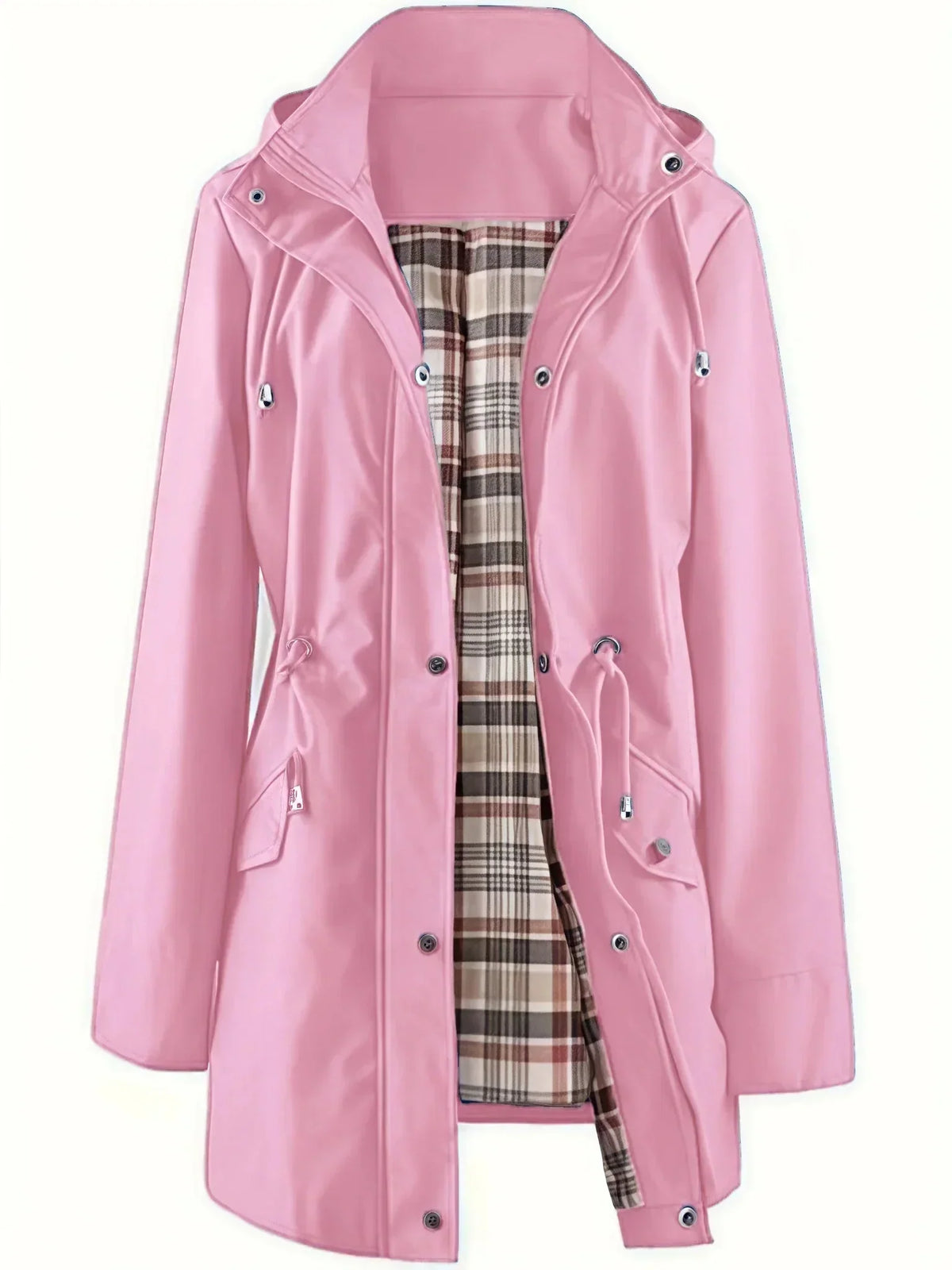 Iona - Hooded Drawstring Rain Jacket