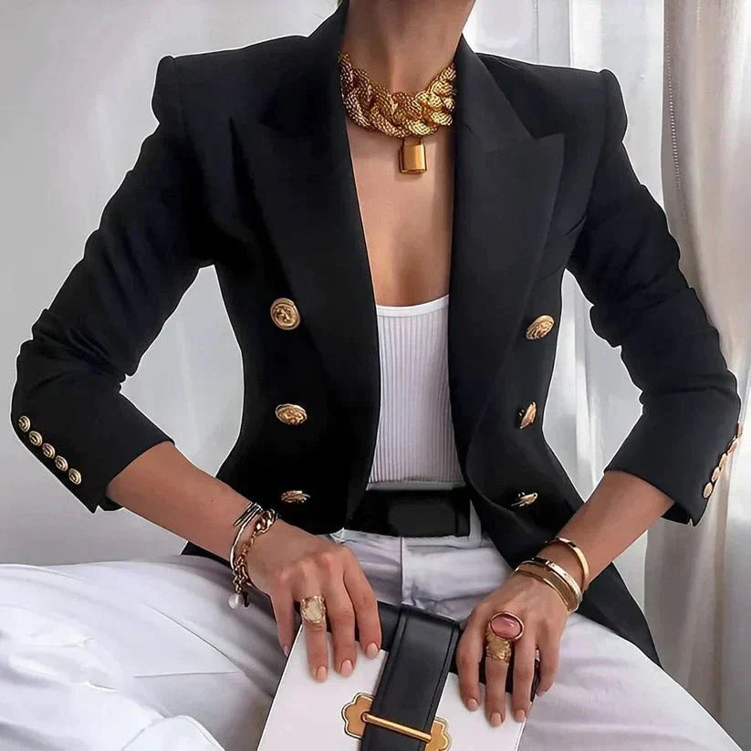 Ava | Elegant Double-Breasted Blazer for Women