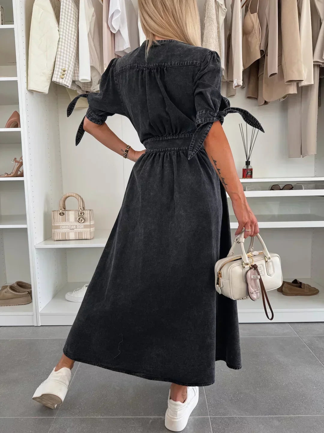 Ivy™ Elegant denim dress