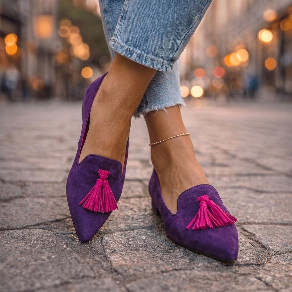 Olivia Orthopaedic Pointed Slip-On Flats