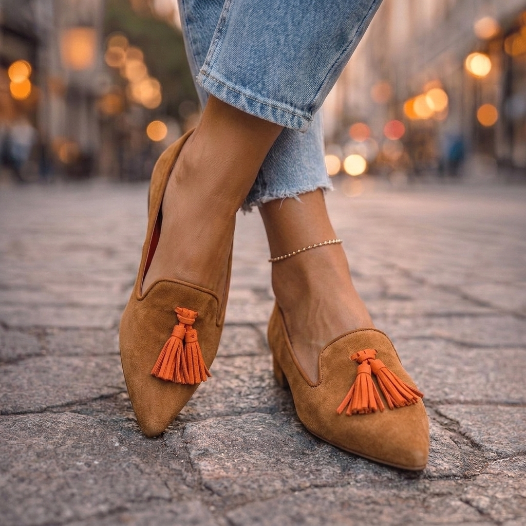 Olivia Orthopaedic Pointed Slip-On Flats