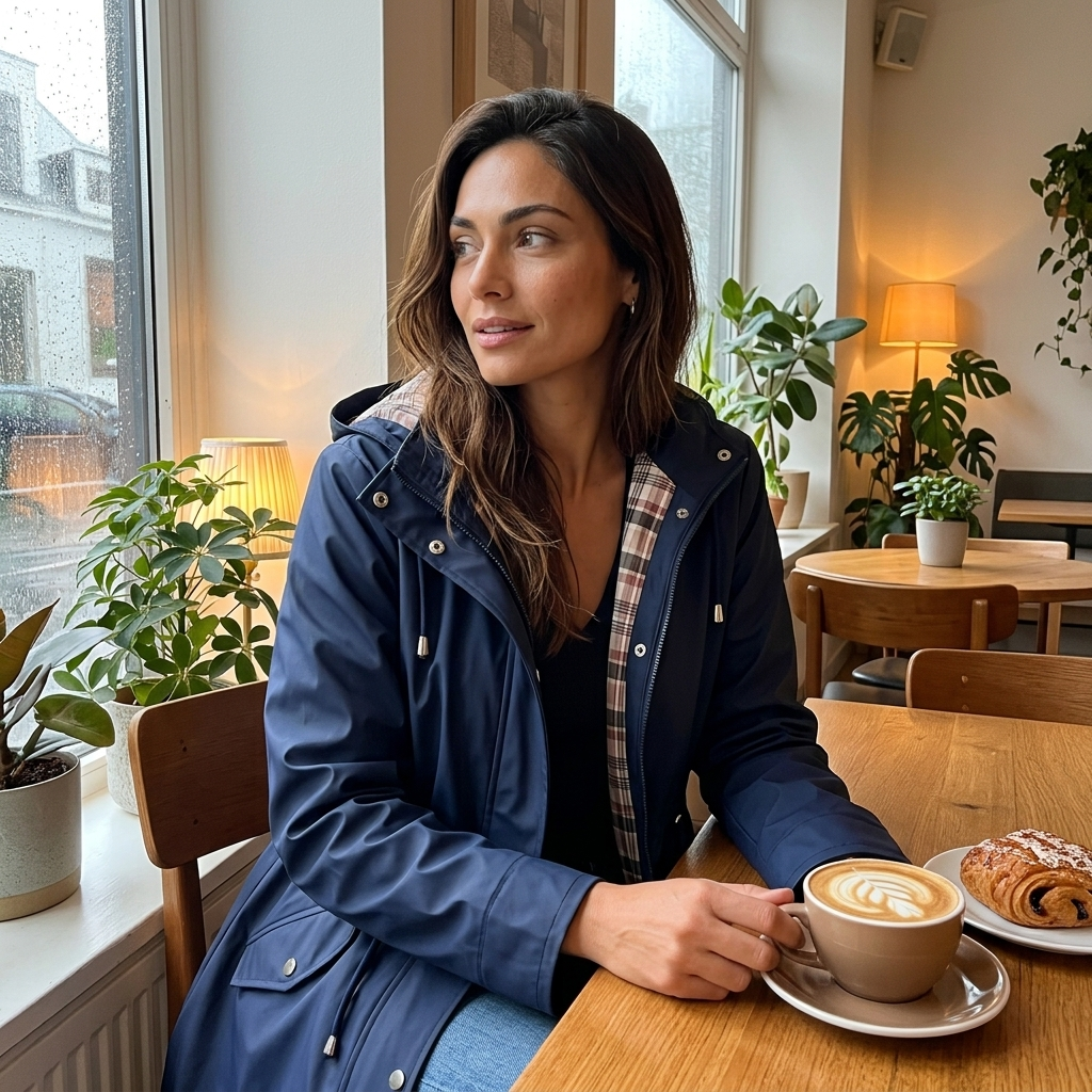 Norah - Hooded Water-Resistant Rain Jacket