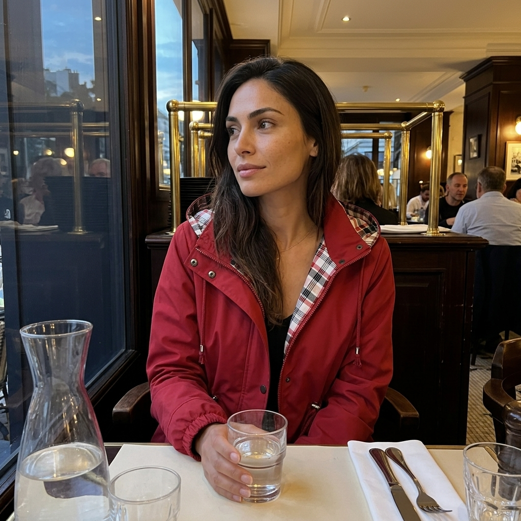 Bryony - Hooded Check-Lined Rain Jacket