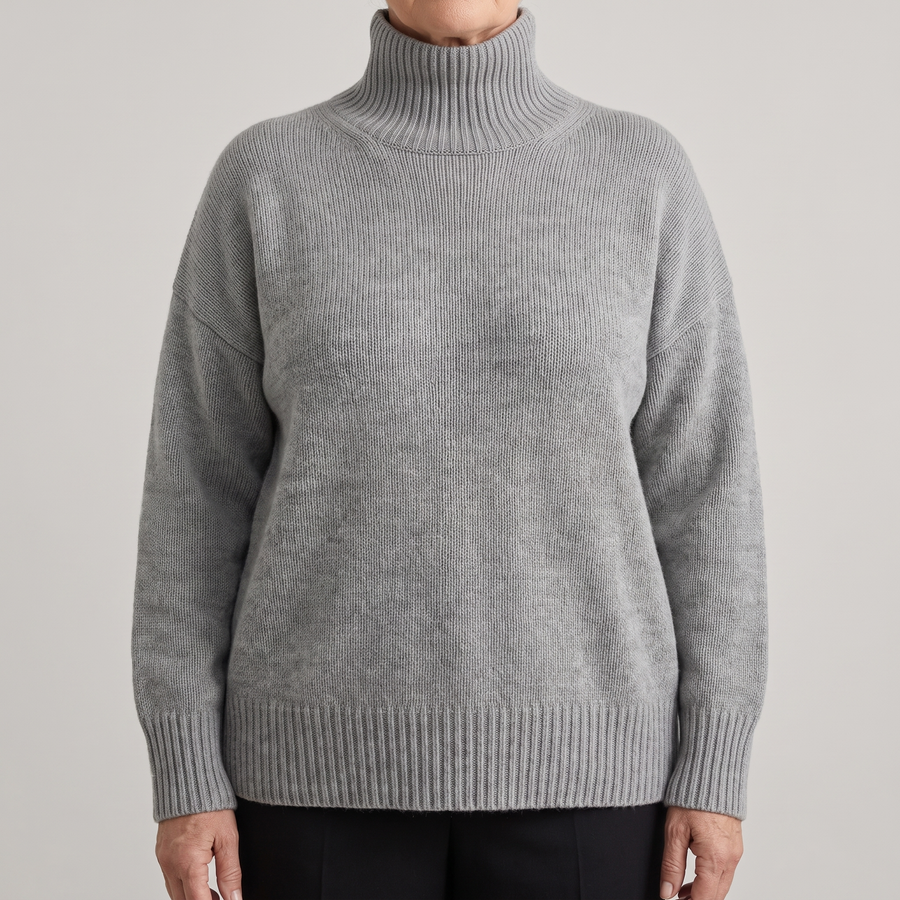 ISABELLA CASHMERE HIGH-NECK SWEATER