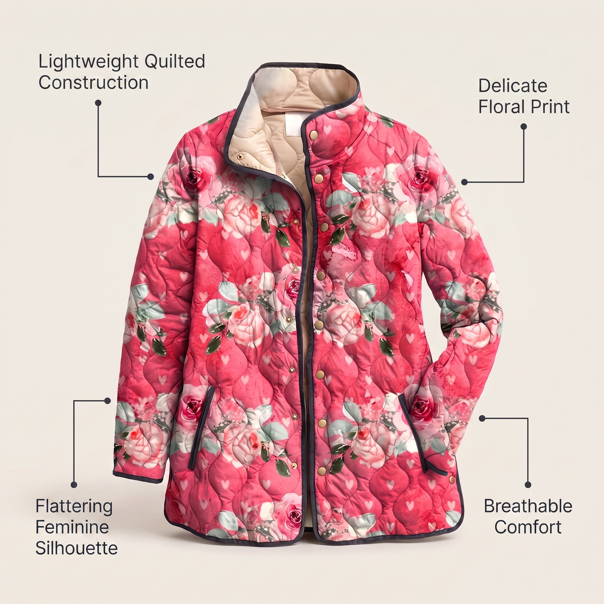 Margharet Flower In Between Jacket