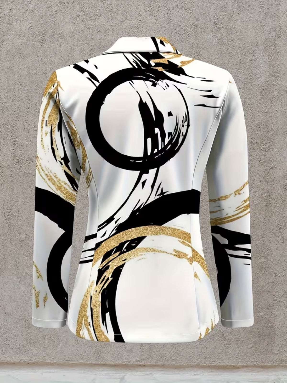 NOEMINE ABSTRACT BRUSHSTROKE BLAZER