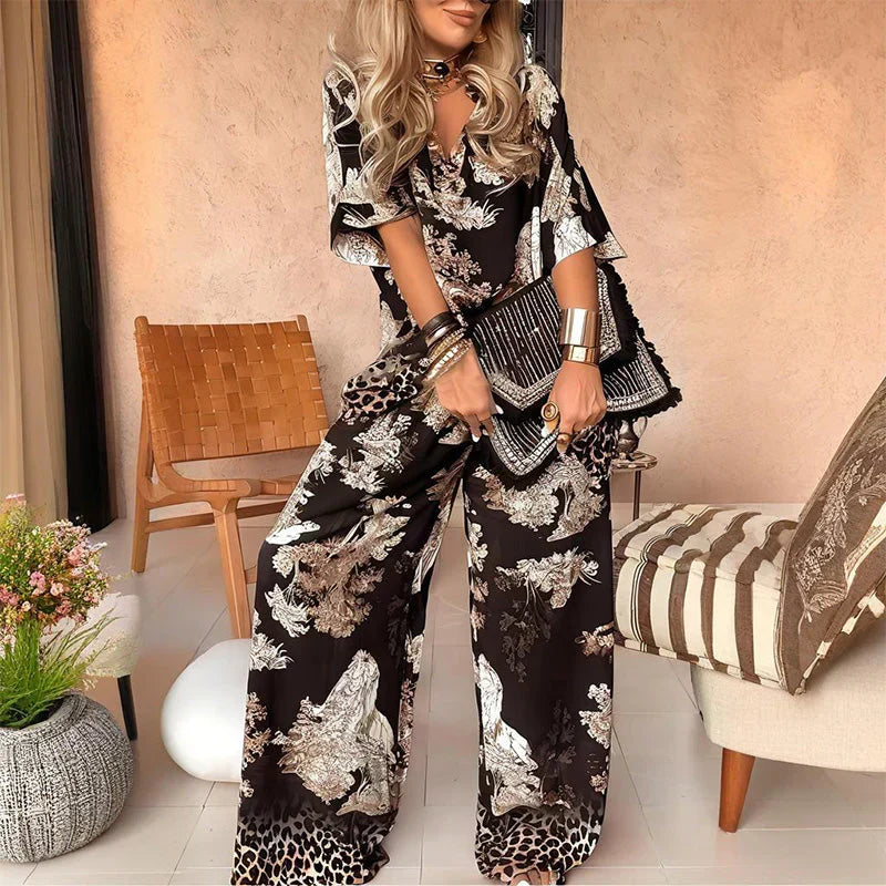 Seraphina™ | Printed Two-Piece Ensemble