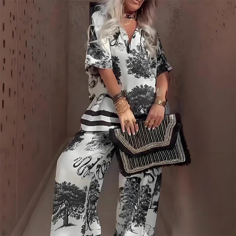 Seraphina™ | Printed Two-Piece Ensemble