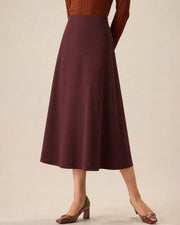 Chelsea Elegant A-Line Midi Skirt
