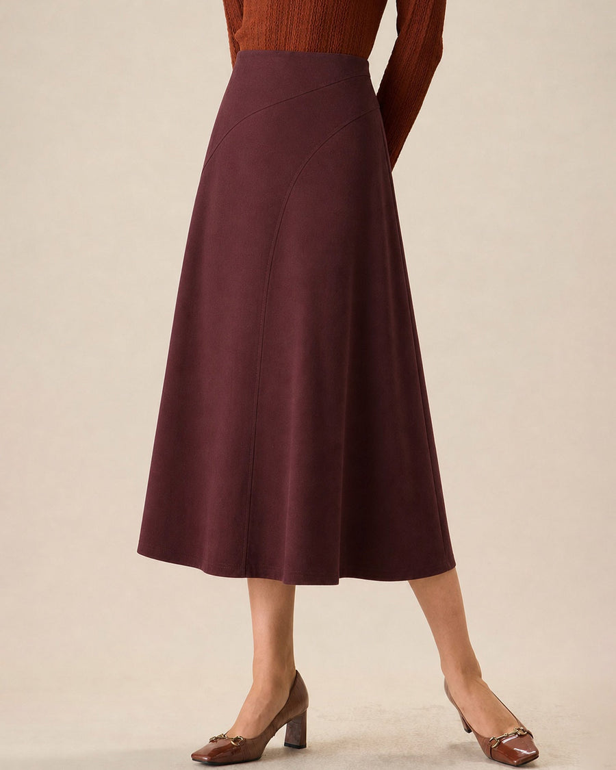 Chelsea Elegant A-Line Midi Skirt