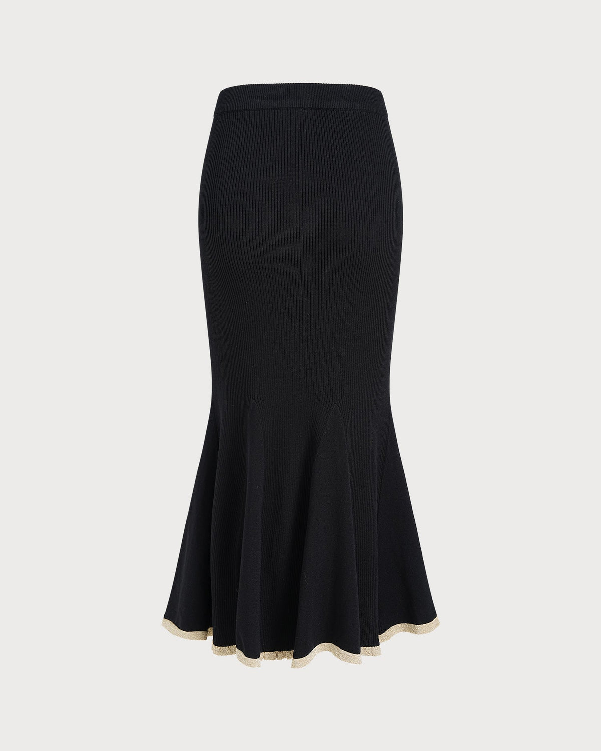 Seraphina Elastic Waist Contrasting Midi Skirt