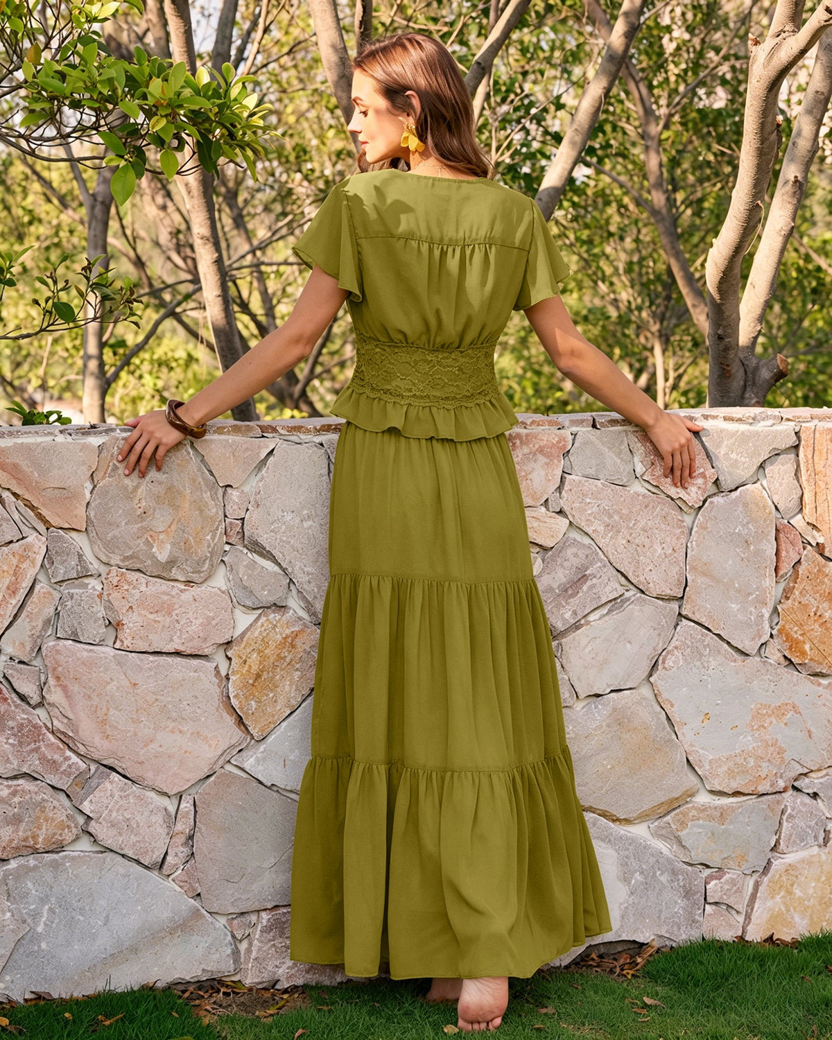 Elowen Flowing Chiffon Maxi Skirt