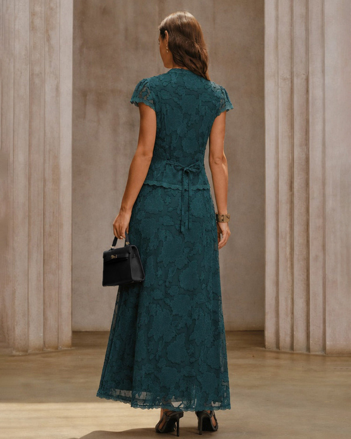 Windsor Lace Jacquard Midi Skirt