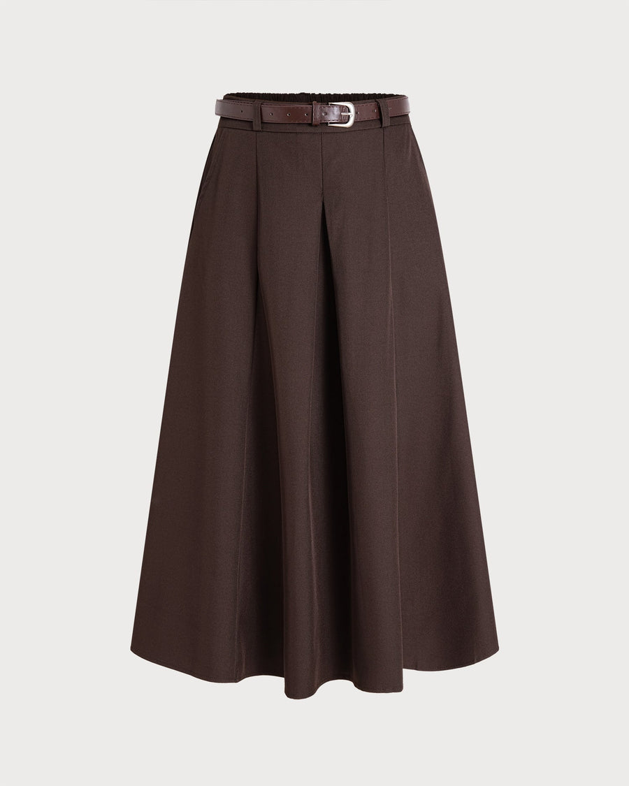 Richmond Belted Midi Skirt with Pockets