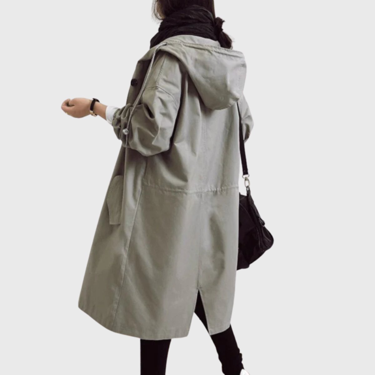 Georgia | Women's Hooded Oversized Long Trenchcoat