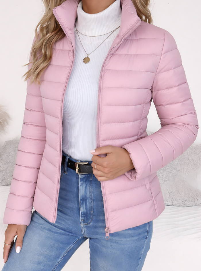 Amelia | Women's Slim Fit Quilted Trenchcoat